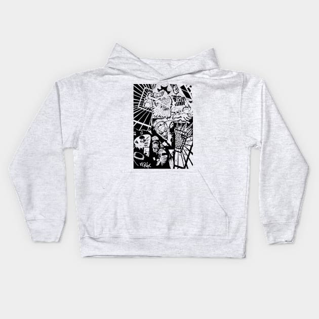 Sin City B&W Design Kids Hoodie by FranciscoCapelo